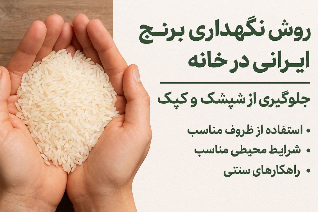 نگهداری برنج ایرانی در خانه