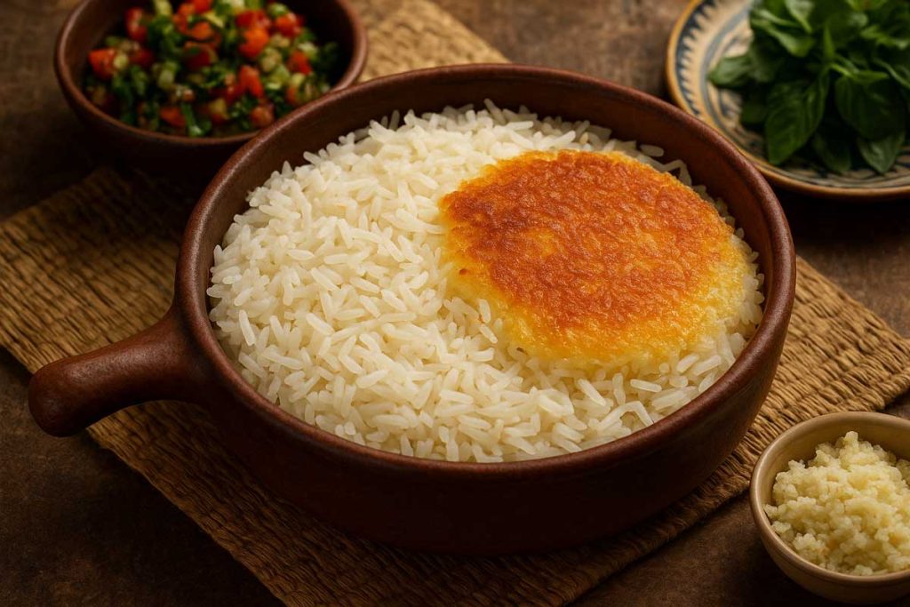 دم کردن برنج